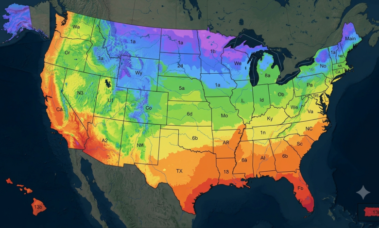 usda hardiness zone map